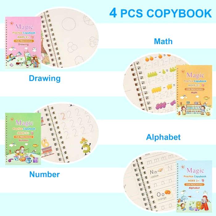 Two In One Kids Learning Deal (Sank Magic Book + Water Magic Book)